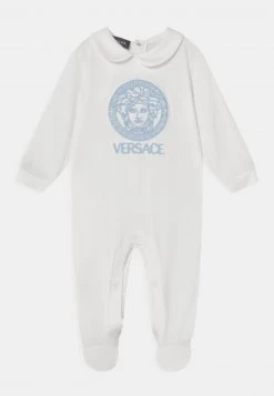 Versace UNISEX Grenouillère Bianco/baby Blue