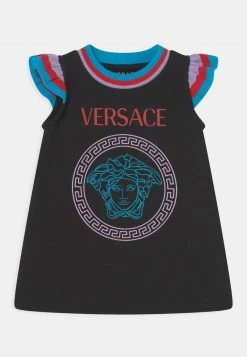 Versace Enfant Robe De Jour Nero/turchese/lilla/rosso