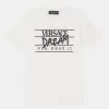 Versace LOGO UNISEX T Shirt Imprimé Bianco/nero