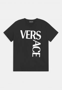 Versace UNISEX T Shirt Imprimé Nero/bianco