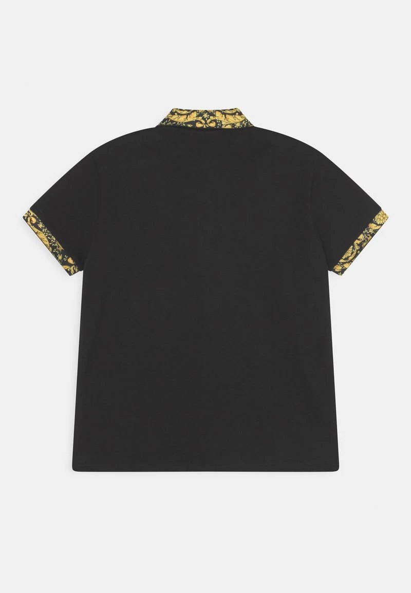 Versace Enfant BAROCCO KIDS MEDUSA Polo Nero/oro 2 Versace Enfant BAROCCO KIDS MEDUSA Polo Nero/oro – Image 2