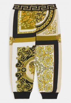 Versace BAROQUE MOSAIC KIDS UNISEX Pantalon Classique White/gold