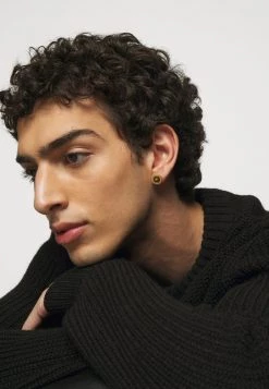 Versace Femme Boucles D'oreilles Nero/oro Tribute