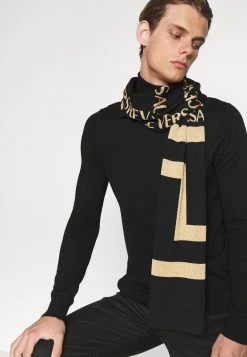Versace SCARF UNISEX Écharpe Nero/oro