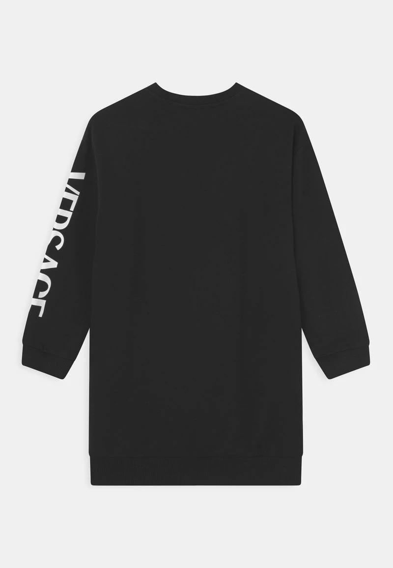 Versace Enfant DRESS MEDUSA RENAISSANCE LOGO Robe De Jour Nero/fucsia/oro/bianco 2 Versace Enfant DRESS MEDUSA RENAISSANCE LOGO Robe De Jour Nero/fucsia/oro/bianco – Image 2