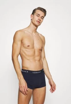 Versace Homme PARIGAMBA BASSO INTIMO UOMO 2 PACK Shorty Dark Blue/white