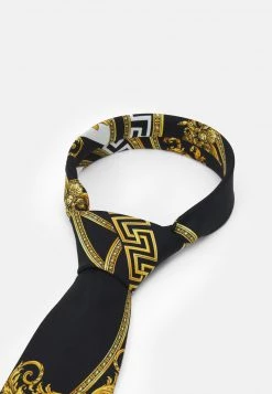 Versace UNISEX Cravate Black/gold Coloured -Versace Soldes 2022 1183342a019645159ba23055220d32ec