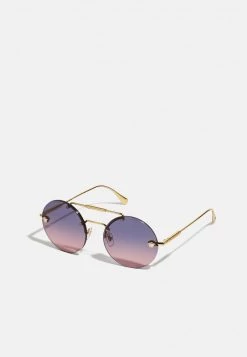 Versace Femme Lunettes De Soleil Gold Coloured