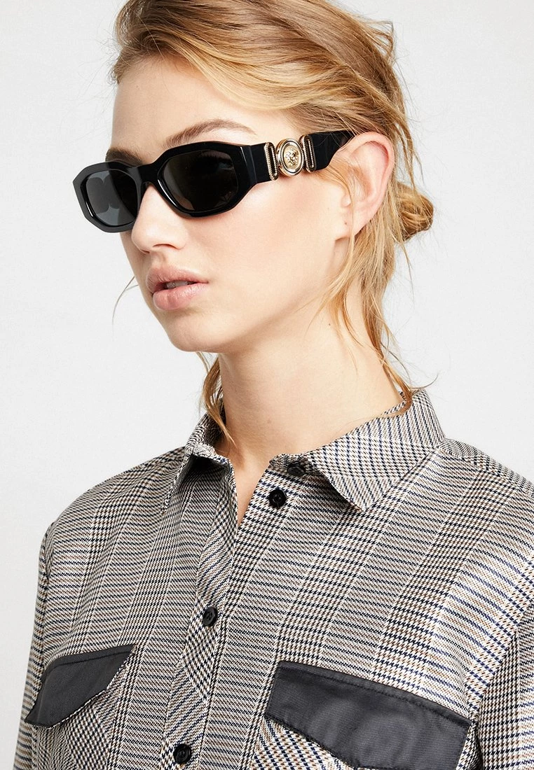 VERSACE BIGGIE UNISEX Lunettes De Soleil Black 4 VERSACE BIGGIE UNISEX Lunettes De Soleil Black – Image 4