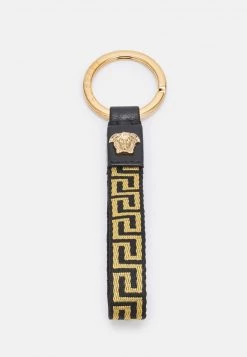 Versace UNISEX Porte Clefs Black/gold Coloured