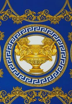 Versace UNISEX Foulard Blue/gold Coloured -Versace Soldes 2022 1b4ae6d8b62d47b7964d948311ca108b