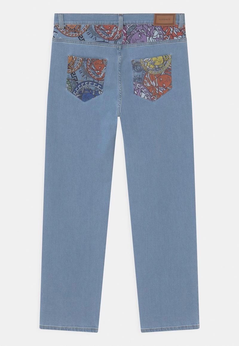 Versace MEDUSE UNISEX Jean Boyfriend Blue/multicolor 2 Versace MEDUSE UNISEX Jean Boyfriend Blue/multicolor – Image 2
