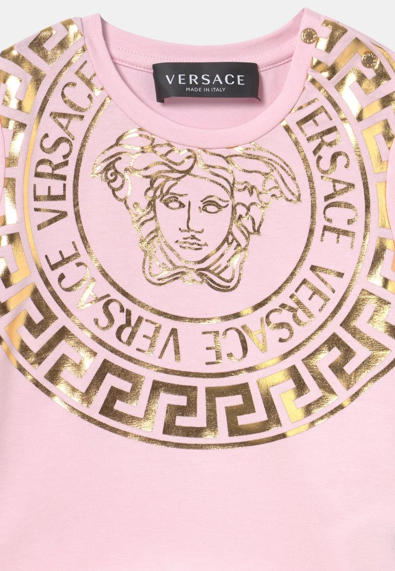 Versace T Shirt Imprimé Rosa Baby/oro Enfant 3 Versace T Shirt Imprimé Rosa Baby/oro Enfant – Image 3