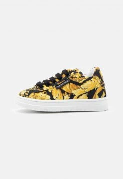 Versace Baskets Basses Black/gold Unisex