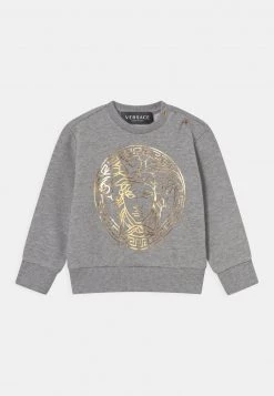 Versace UNISEX Sweatshirt Grigio Melange/oro