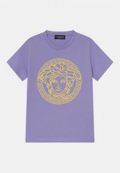 Versace MEDUSA UNISEX T Shirt Imprimé Orchid/pineapple