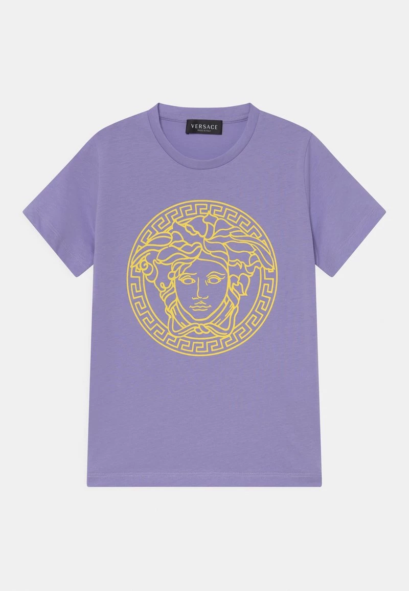 Versace MEDUSA UNISEX T Shirt Imprimé Orchid/pineapple 1 Versace MEDUSA UNISEX T Shirt Imprimé Orchid/pineapple