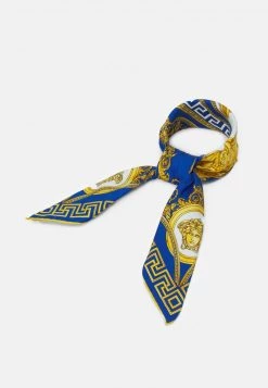 Versace UNISEX Foulard Blue/gold Coloured