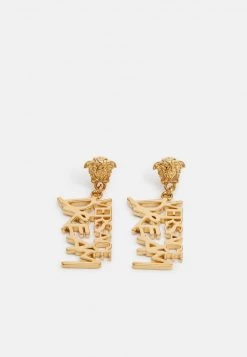 Versace Femme Boucles D'oreilles Gold Coloured