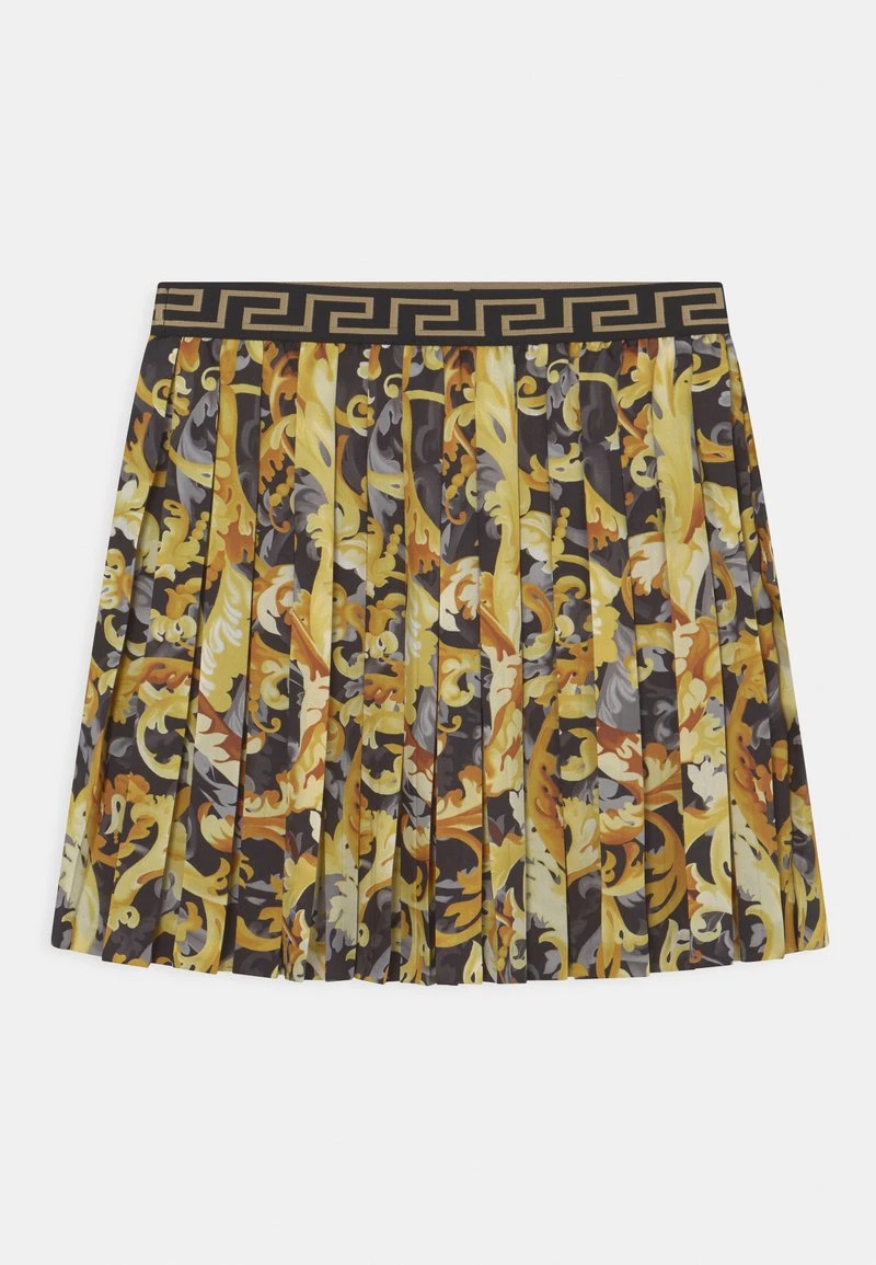 Versace Enfant SKIRT BAROCCO FLAGE Jupe Plissée Nero/oro 2 Versace Enfant SKIRT BAROCCO FLAGE Jupe Plissée Nero/oro – Image 2