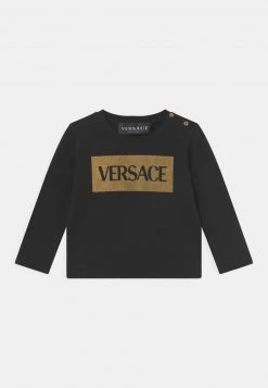 Versace UNISEX T Shirt à Manches Longues Nero/oro