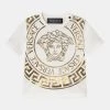 Versace MEDUSA UNISEX T Shirt Imprimé Bianco/oro