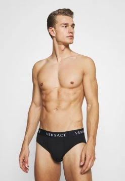 Versace BASSO INTIMO UOMO 2 PACK Slip Black Homme