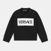 Versace LOGO UNISEX Sweatshirt Nero/bianco