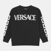 Versace Enfant LOGO Sweatshirt Nero/bianco