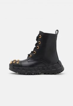 Versace Bottines à Lacets Nero/oro Enfant