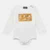 Versace SETA BAROCCO FLAGE RICAMO LOGO UNISEX Body Bianco/oro