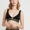 Versace BRA Soutien Gorge Triangle Nero Femme