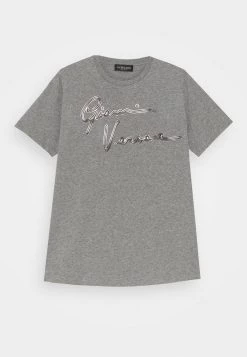 Versace Enfant SHORT SLEEVES PLAIN AIGNATURE T Shirt Imprimé Greymelange/gunmetal