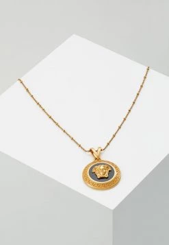Versace Femme COLLANA Collier Nero/oro Tribute