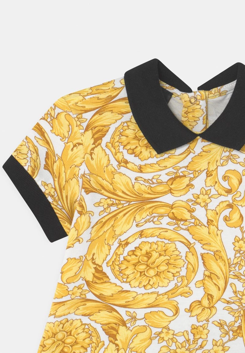 Versace BAROCCO SET UNISEX T Shirt Imprimé Bianco/oro/nero 4 Versace BAROCCO SET UNISEX T Shirt Imprimé Bianco/oro/nero – Image 4