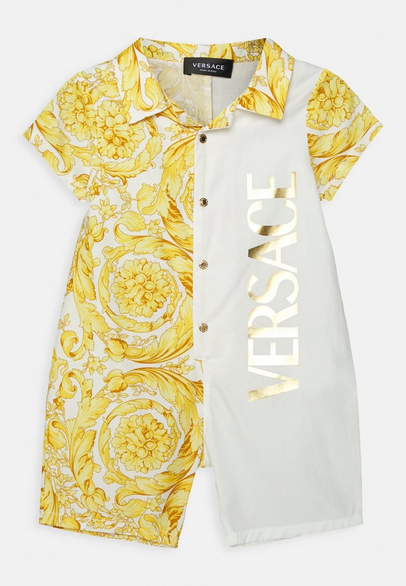 Versace BAROCCO KIDS LOGO UNISEX Combinaison Bianco/oro 1 Versace BAROCCO KIDS LOGO UNISEX Combinaison Bianco/oro