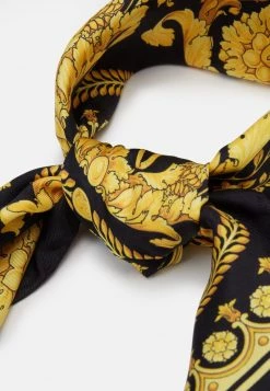 Versace Femme Foulard Nero/oro -Versace Soldes 2022 4c8100e8df4548e8b010eb2557704047