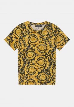 Versace BAROCCO KIDS UNISEX T Shirt Imprimé Nero/oro