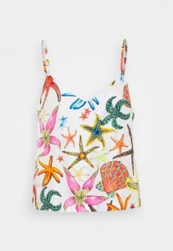 Versace Haut De Pyjama Bianco/multicolor Femme