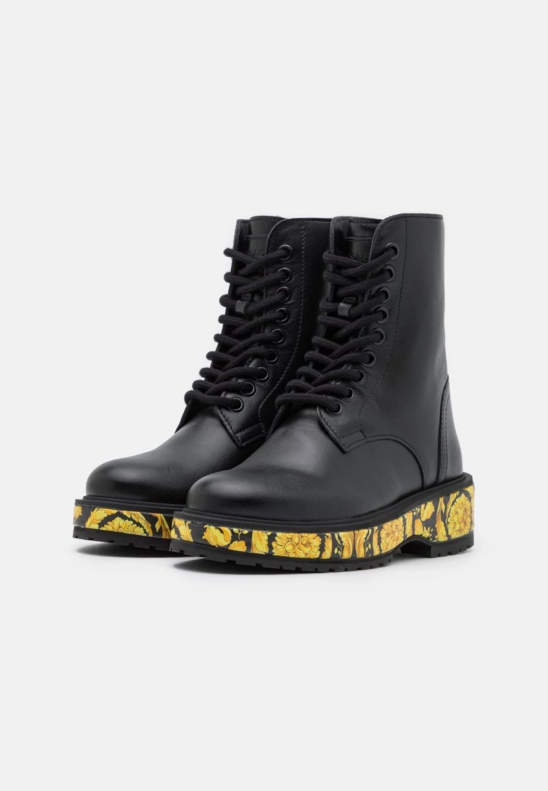 Versace Bottines à Lacets Nero/oro Enfant 2 Versace Bottines à Lacets Nero/oro Enfant – Image 2