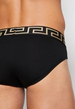 Versace Homme BASSO INTIMO UOMO 2 PACK Slip Nero/greca Oro -Versace Soldes 2022 52a2c04d10af40e2862c9f56c82fe8ee