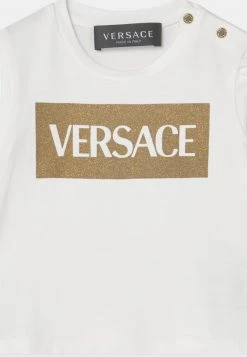 Versace UNISEX T Shirt à Manches Longues Bianco/oro -Versace Soldes 2022 536716b94c3343e3b6d4ca5e3f930454