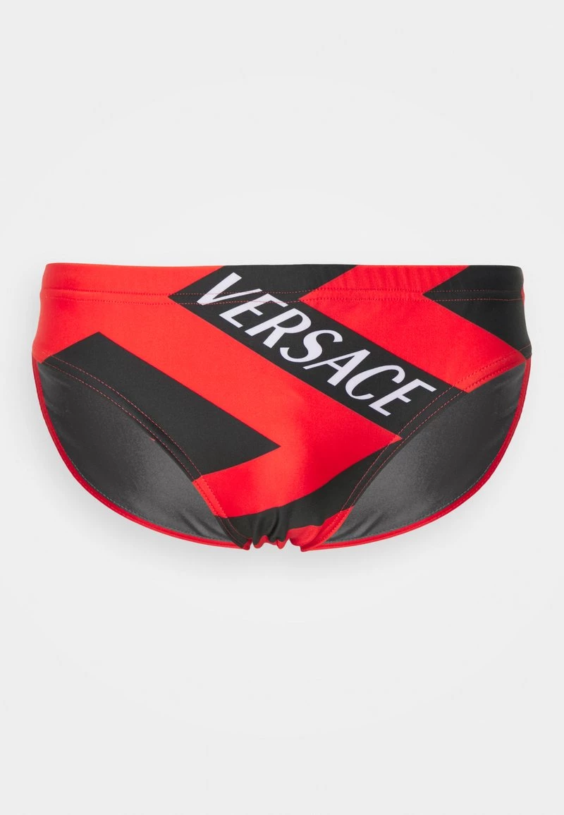 Versace Slip De Bain Rosso/nero Homme 1 Versace Slip De Bain Rosso/nero Homme