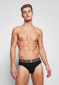 Versace SLIP BASSO INTIMO UOMO Slip Nero Greca Oro Homme -Versace Soldes 2022 54e90cc58e9d44959508ddb15f68f04a