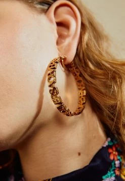 Versace Femme Boucles D'oreilles Gold Coloured -Versace Soldes 2022 55d962e9ca57468b89201b9cab237ac8