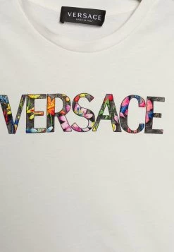 Versace LOGO UNISEX T Shirt Imprimé Bianco -Versace Soldes 2022 562312cda6114aecb21ab554e935812f