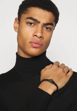 Versace UNISEX Bracelet Nero/orodo