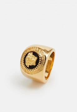 Versace UNISEX Bague Nero/oro Caldo -Versace Soldes 2022 5d791fa5d3014ac1ae171a1a418160cd
