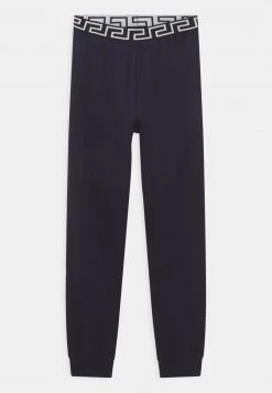 Versace PLACCHETTA LOGO UNISEX Pantalon De Survêtement Navy/oro