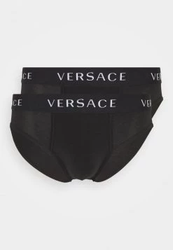 Versace BASSO INTIMO UOMO 2 PACK Slip Black Homme -Versace Soldes 2022 6419b90b21b44ed2a6ca8f44a506caf4